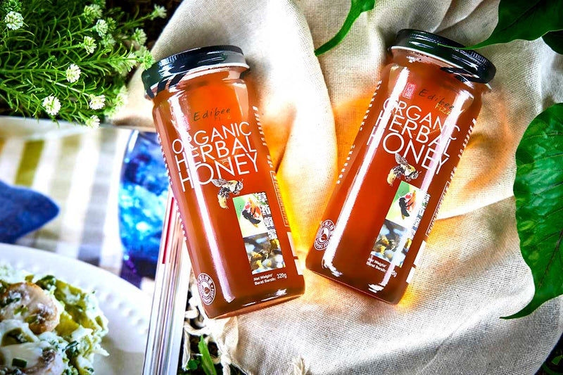 Organic Herbal Honey (320g) - edibee.co