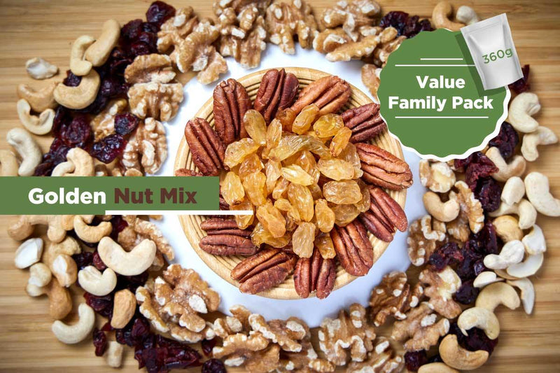 Golden Nut Mix - VFP (360g) - edibee.co